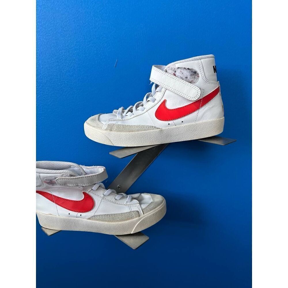 Nike Blazer Mid '77 White/ Orange Kids Sneakers DA4087-111 -SZ  13C